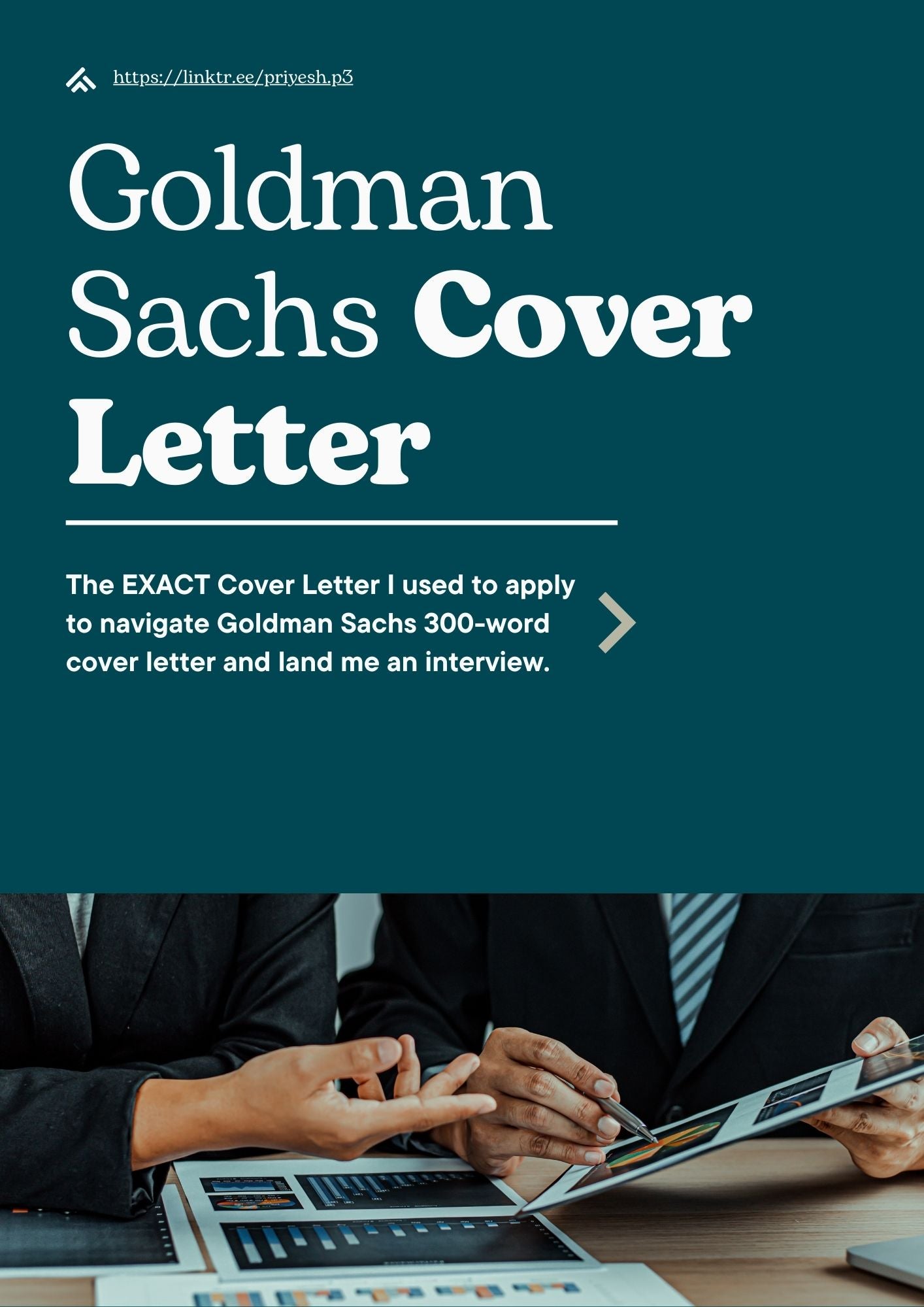 best cover letter for goldman sachs